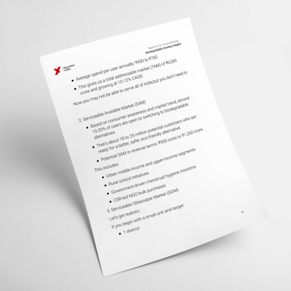 Biodegrable Sanitary Napkin Business Blueprint - Image 2